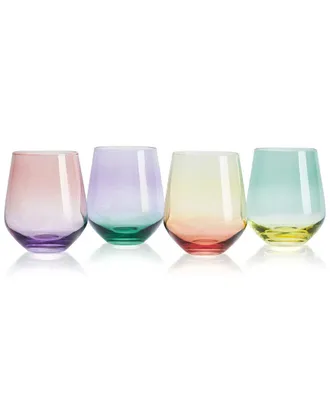 Mikasa Chroma 13Oz Stemless Wine Glasses