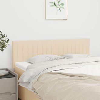vidaXL Cabeceros 2 Unidades Tela Color Crema 72x5x78/88 Cm Vidaxl