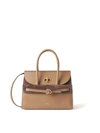 Furla Greta Toffee Leather Handbag