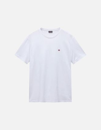 Napapijri Mens Napapijri Salis Flag T-Shirt - White - Size: 40