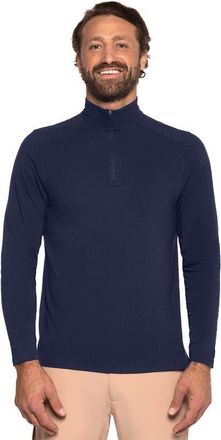 Coolibar Mens Quarter-Zip - UPF 50+ Sun Protection - Sonora in Navy at Nordstrom, Size X-Large
