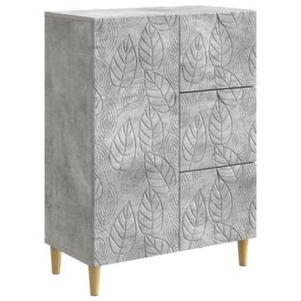 vidaXL Aparador Gris Hormig&oacute;n 66 X 34,5 X 90 Cm Madera De Ingenier&iacute;a Vidaxl