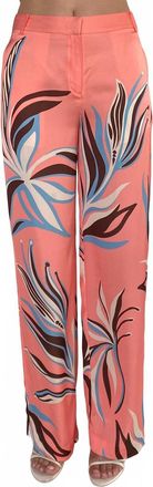 Rococo Sand Fern Straight Pants In Pink