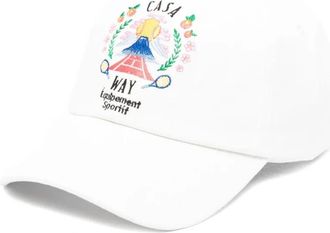 Casablanca Cappello da baseball Casa Way Mountain - Bianco
