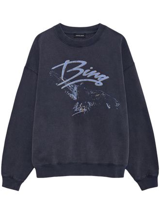 Anine Bing Vintage-Inspired Graphic Eagle Sweatshirt