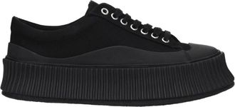 Jil Sander Zwarte Stoffen Chunky Sneakers - Dames - Sneakers - Zwart - 37 EU - Schoenen