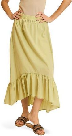 Wishlist High-Low Midi Skirt in Lime at Nordstrom Rack, Size Medium