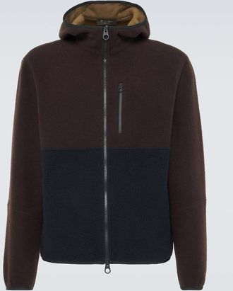 Loro Piana Colorblocked cashmere hoodie