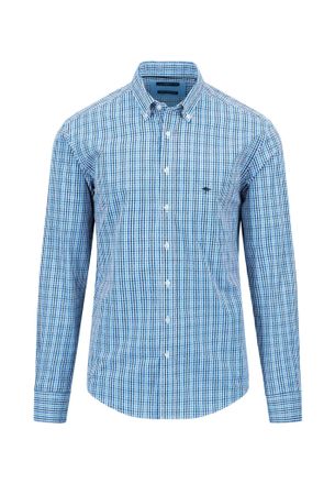 Fynch-Hatton Superfine Combi Check Vibrant Blue