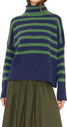 Xirena Brady Turtleneck Sweater In Navy/pine
