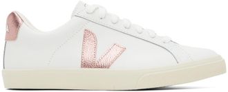 Veja White Esplar Leather Sneakers