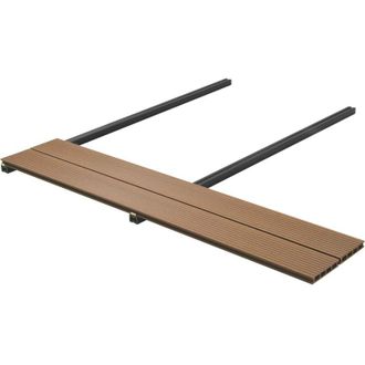 vidaXL vidaXL Pavimento da Deck 6 pcs Teak riciclato WPC