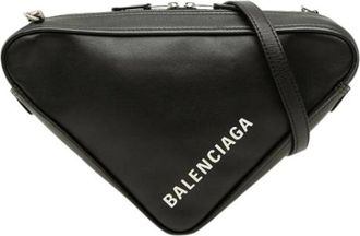Balenciaga Pre-owned Vintage Crossbody Bag - Dames - Pre-owned - Zwart - Maat: ONE Size Leer