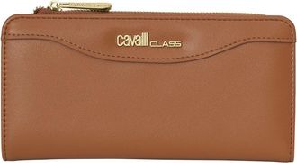 Cavalli Accessoires, Dames, Bruin, ONE Size, Compacte Tweevoudige Portemonnee