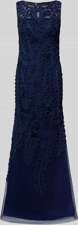 Adrianna Papell Abendkleid mit Applikationen in Marine, Gr&ouml;&szlig;e 36