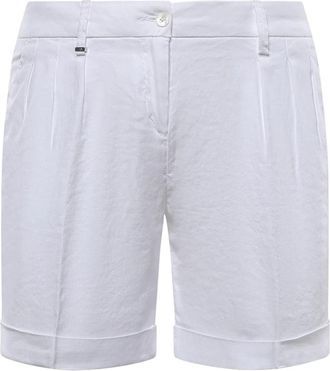 Fay Casual Shorts - Dames - Korte Broeken - Wit - W28 - Katoen - Korte Broeken