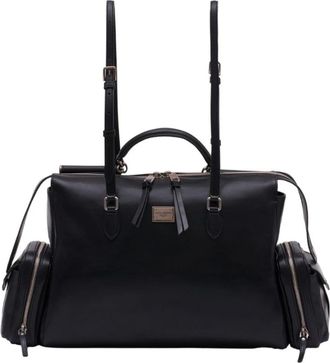 Dolce & Gabbana Borsaspalla Tracolla Travel Bag - Dames - Weekendtassen - Zwart - ONE Size - Leer - Tassen
