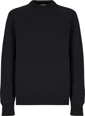 Laneus Maglia Girocollo - Heren - Ronde hals truien - Zwart - XL - Wol - Truien & Vesten