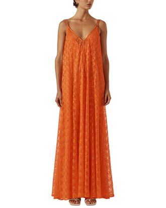 Shona Joy Sol Lace Plunged Maxi Dress