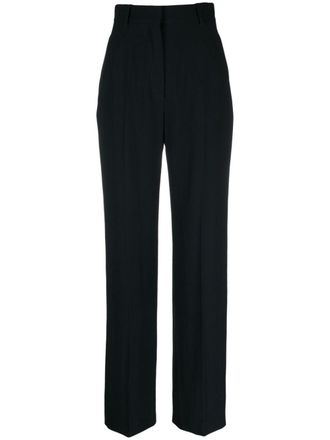 Alexander McQueen high-waisted straight-leg trousers - Black