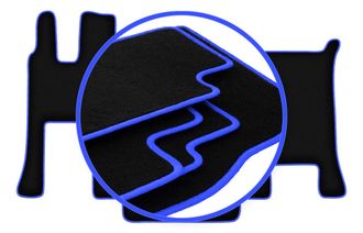 OEM Alfombrillas Carlux-blue Para Mercedes Actros Mp4 Cabina Ancha (2011-)