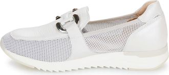 Caprice Schoenen, Dames, Wit, 41 EU, Leer, Elegante parelwitte instapper