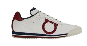 Ferragamo White Logo Detail Trainers Size 43.5