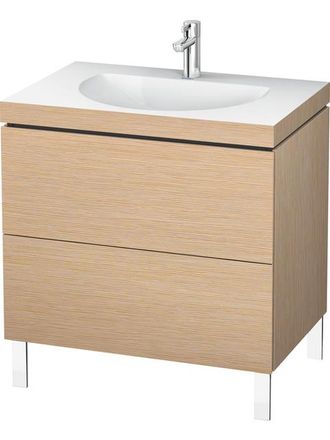 Duravit Lavabo Para Muebles Duravit L-cube C-bonded Con Base, Colgado En La Pared, 120x48 Cm, 1 Extra&iacute;ble, Sin Rebosadero, 3 Agujeros Para Grifos, Color: Robl