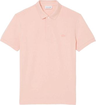 Lacoste Heren, Tops, Roze, Maat: 4XL Piqu&eacute;
