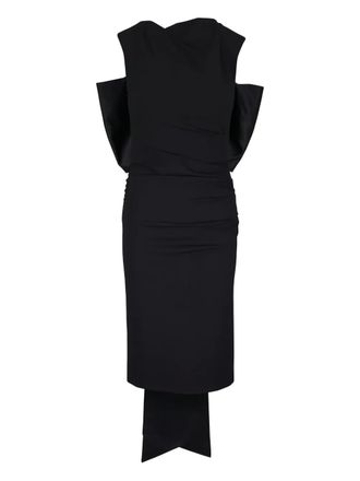 Dorothee Schumacher bow-embellished midi dress - Black