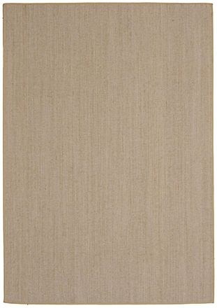 Novatrend Alfombra moderna de sisal para sal&oacute;n marron 200x290 cm