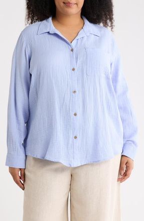 Beach Lunch Lounge Amada Shirt in Light Denim at Nordstrom, Size 2 X