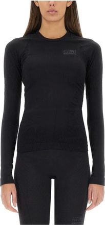 Salomon Camiseta T&eacute;cnica Manga Larga de Rendimiento - Sport - Mujer - Negro - M