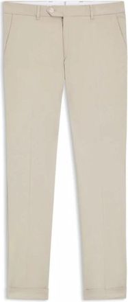 HUGO BOSS Slim-fit broek van wasbaar stretchkatoen - Heren - Nette broeken - Beige - 3XL - Katoen - Broeken