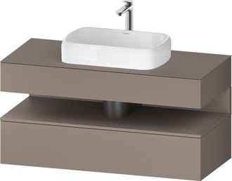 Duravit Duravit - Qatego Consola Mueble Bajo Lavabo, 1 Extra&iacute;ble, 1 Caj&oacute;n
