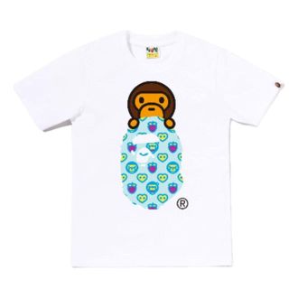 A Bathing Ape (WMNS) A Bathing Ape Milogram Sweets Milo On Ape Head T-Shirt White 2M80-210-010-WHT