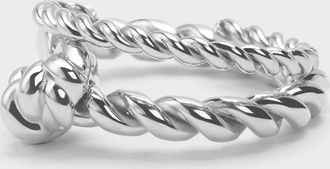 Charles & Keith Sable Rope-Knot Two-Ring Set