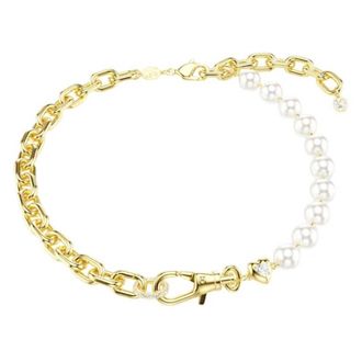 Swarovski Idyllia Crystal Pearl Gold-Tone Plated Necklace