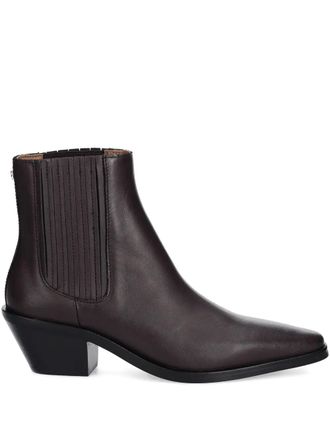 BOSS 60mm enkellaarzen met puntige neus - Bruin