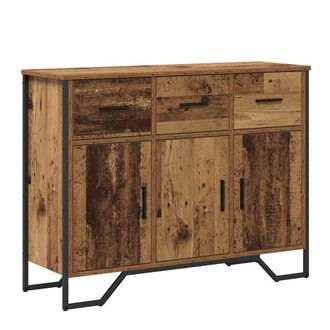 Berkfield Home Sideboard Old Wood Oak 97x32.5x74.5 cm Engineered Wood in Brown