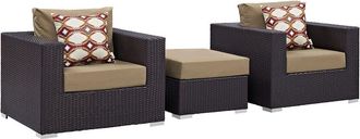 ModWay Outdoor Convene 3Pc Outdoor Patio Sofa Set