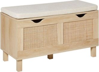 Beliani Storage Bench WASHINGTON Light Brown