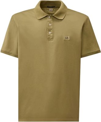 C.P. Company Mercerized Jersey Gasato Short Sleeve - Heren - Polos - Grijs - S - Katoen - Tops