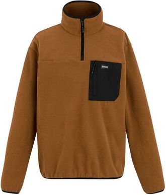 Regatta Mens Frankie Half Zip Fleece Brown