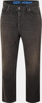 HUGO BOSS Mens Jonah Slim Fit Five Pocket Jeans in Dark Grey - Size 33W/32L