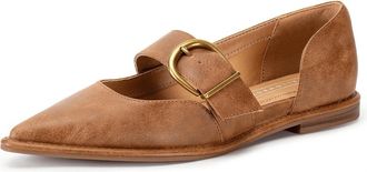 Yellow Box Womens Romeria T Flats In Tan