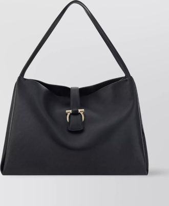 Ferragamo buckle strap soft structure shoulder bag