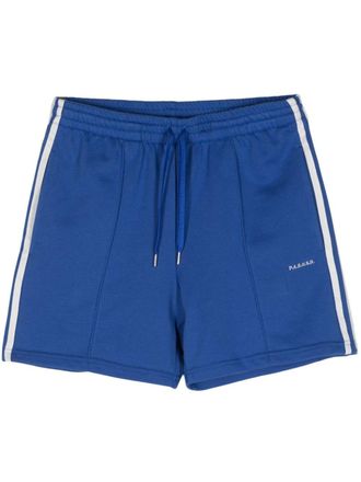 Parosh logo geborduurde gestreepte shorts
