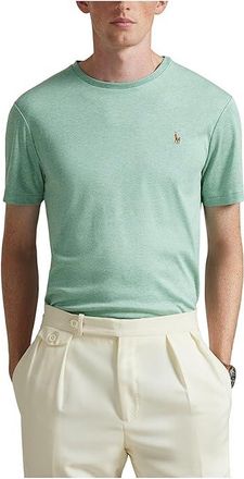 Polo Ralph Lauren Custom Slim Fit Soft Cotton T-Shirt Mens T Shirt Celadon Heather : 2XL