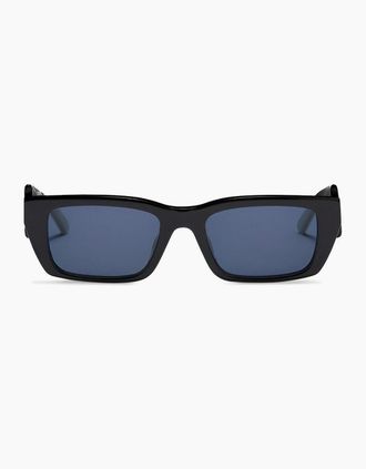 Palm Angels Mens Mens Rectangle Sunglasses - Black/Multi - Size: ONE size
